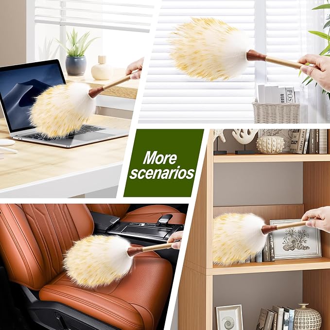Natural Lambswool Duster 16 Inch Handheld - Image 7