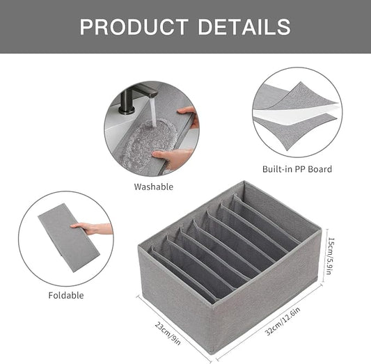 Qozary 4 Pack Drawer Organizers - Image 2
