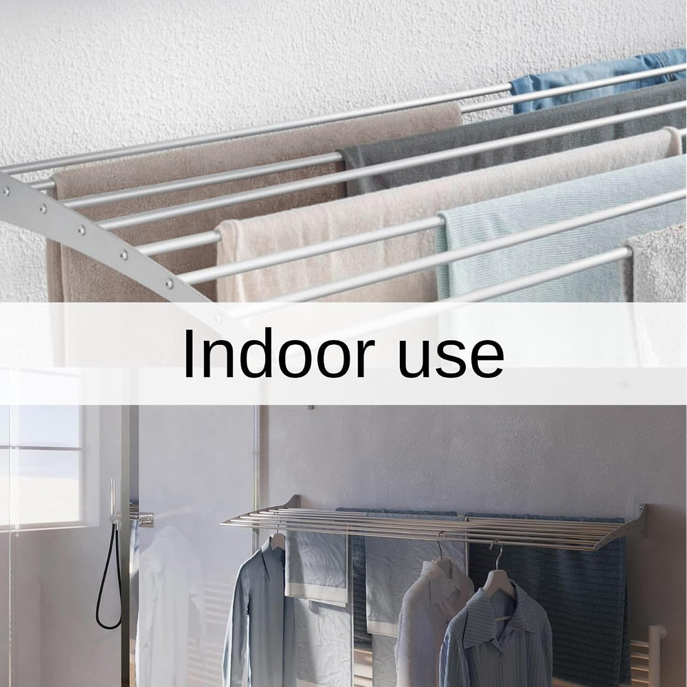 foxydry Fold, wall Mounted Drying Rack, Foldable Space Saving, 32 in