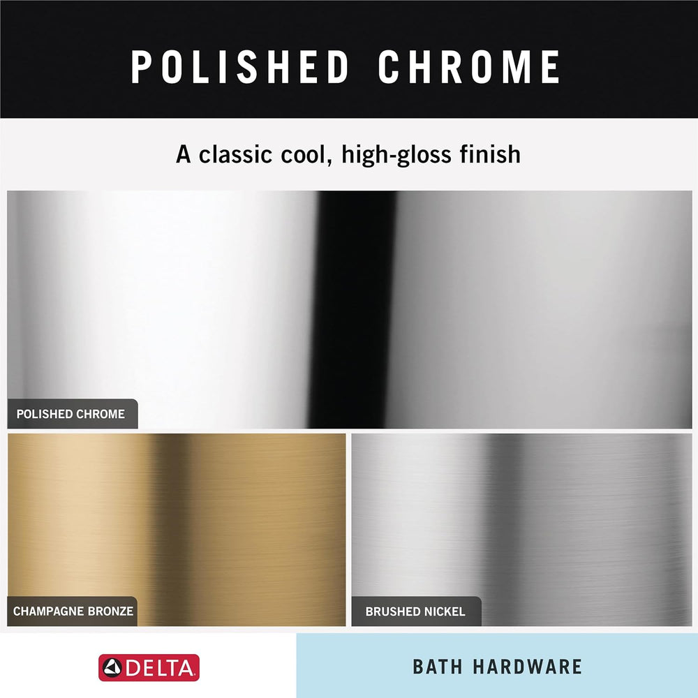 Delta Double Towel Hook for Bathroom or Kitchen| Polished Chrome | Vero Acces...
