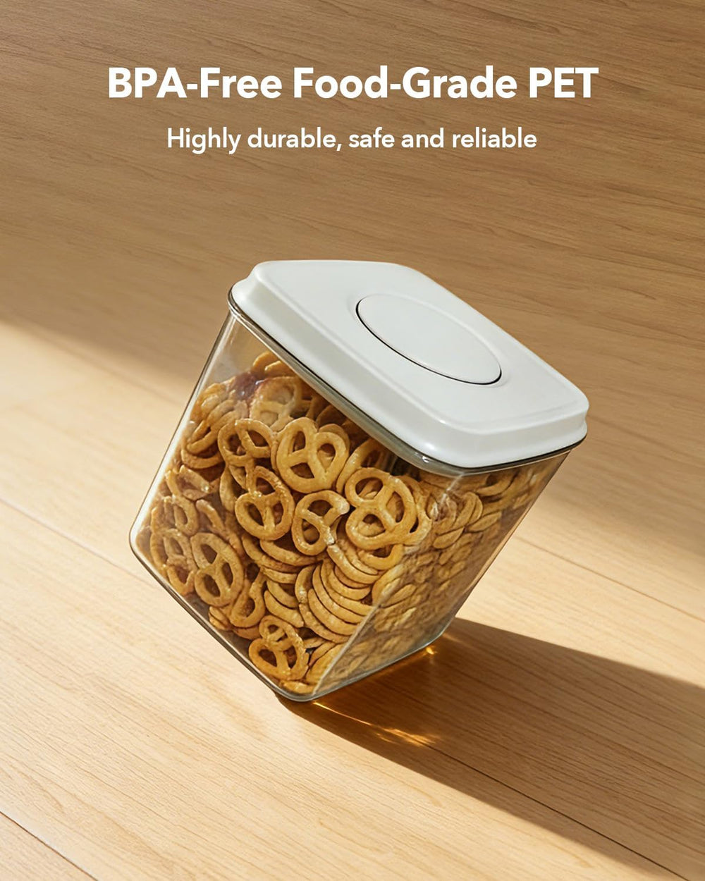 Airtight Food Containers Set with One-Touch Lid, Mixed Size Set (2.8 QT / 2.6...