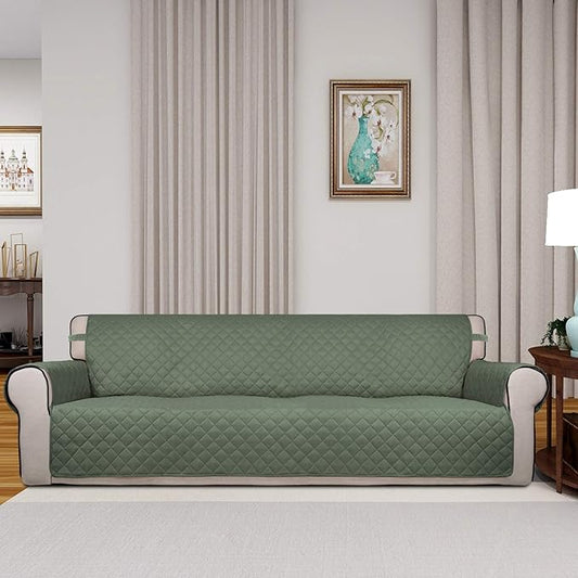 PureFit Reversible Quilted Sofa Cover, Water Resistant Slipcover Furniture - Image 2