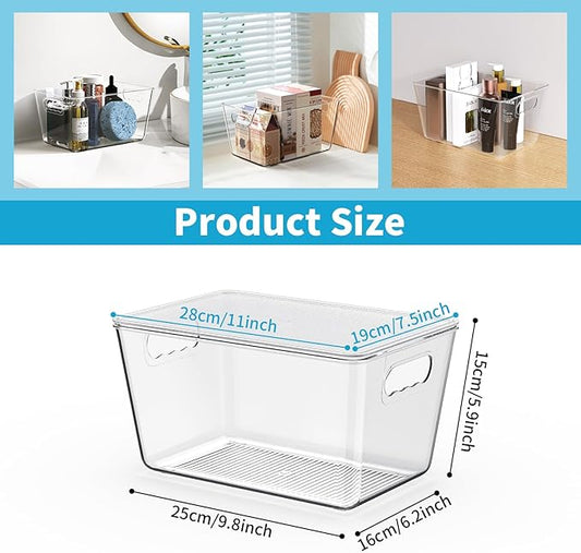 Clear Plastic Storage Bins, Pantry Organizers & Storage Containers, Cabinet - Image 2