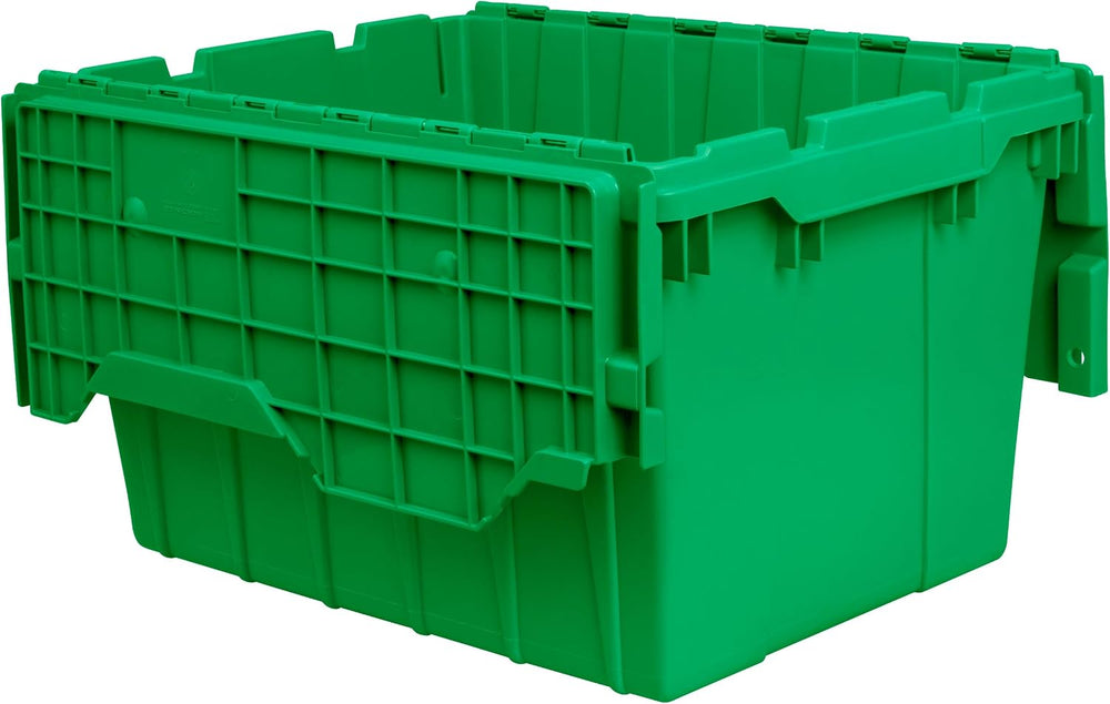 Akro-Mils 39120 Industrial Lidded Plastic Storage Container, Nesting and Stac...