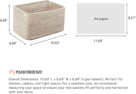 Small Cotton Rope Basket – Storage Bin - Image 2
