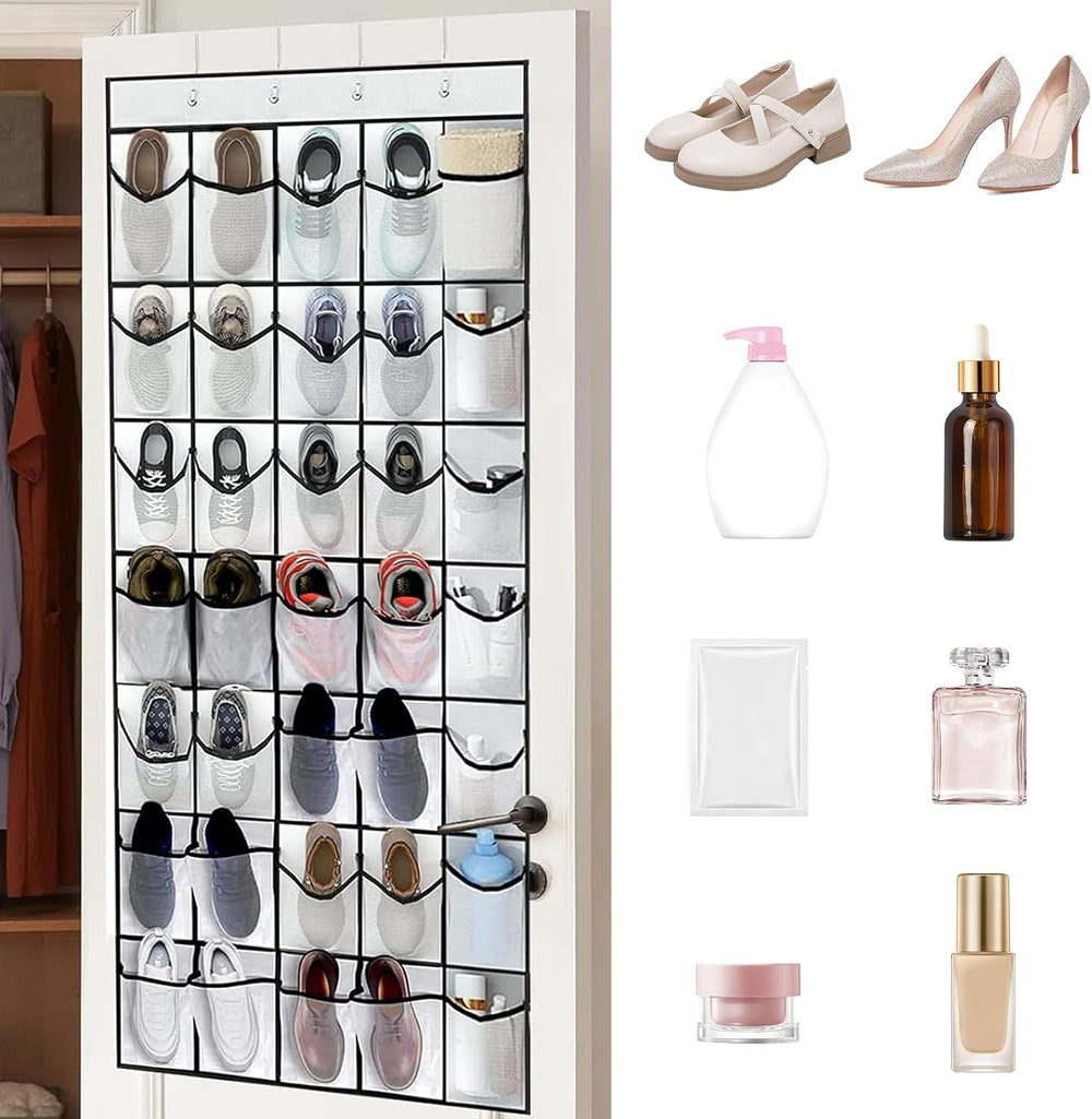 GAOHAN 35 Large Pockets Over Door Shoe Storage Organiser Wardrobe Shoe Rack M...