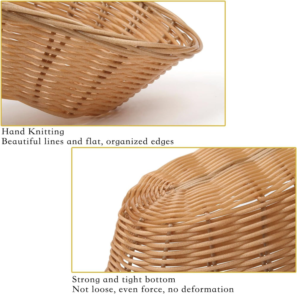 Plastic Oval Basket,16 Pack Small Fruit Bread Basket Food Storage Basket Bin ...
