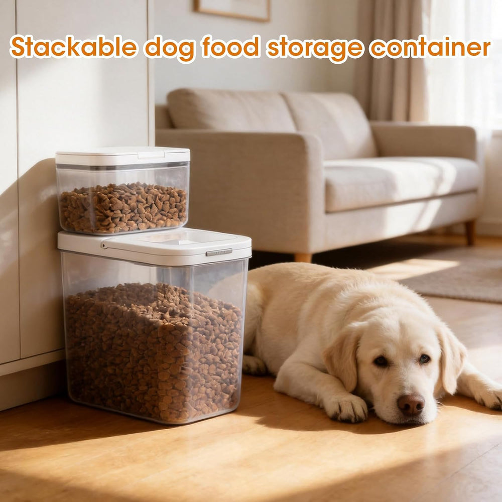TBMax Dog Cat Food Storage Container 12Lbs with Airtight Flip-up Lid, Large P...