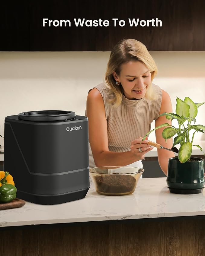 Electric Composter for Kitchen - 4L Countertop Indoor Compost Bin Smart - Image 8