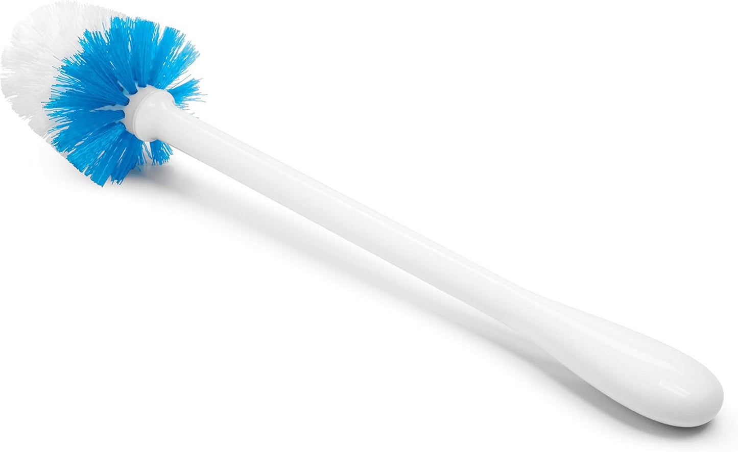 OXO Good Grips Compact Toilet Brush & Canister, Toilet Bowl Brush and Holder with Automatic Canister Door, Bathroom and Small Spaces Cleaning Supplies Essential