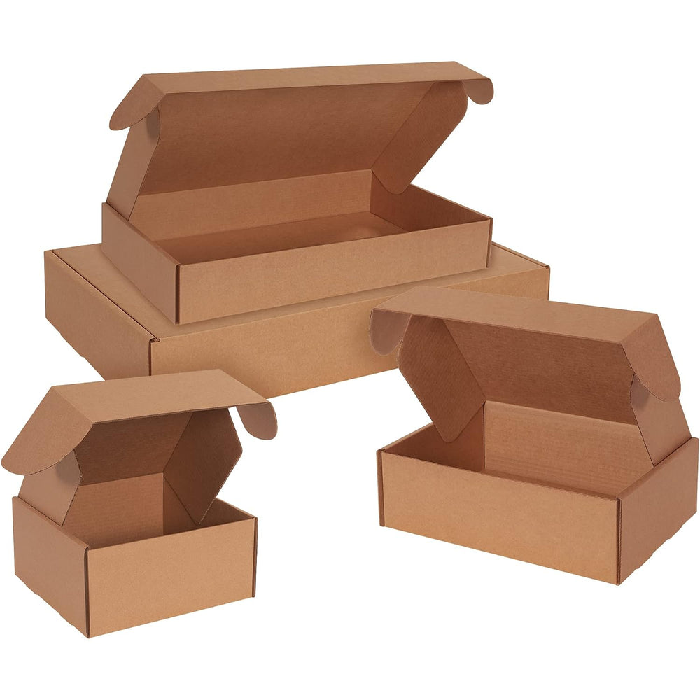 BOX USA Kraft Deluxe Literature Corrugated Cardboard Mailing Boxes, 9" x...