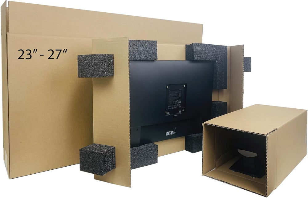 EPE USA Universal 23" - 27" Monitor TV Shipping Box, Secure and Pro...