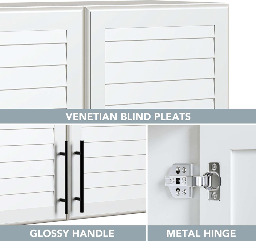 FIMELLO 59’’ Laundry Room Cabinets Wall Mounted, Kitchen wall Cabinet, Bathro...