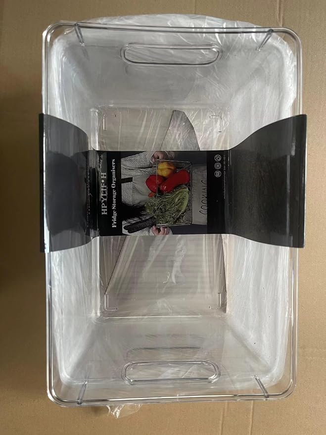 Fridge Clear Plastic Storage Bins, 4 Pack Pantry Organizers & Storage Containers - Image 7