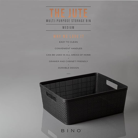 BINO | Woven Plastic Basket | Medium, Space - Image 2