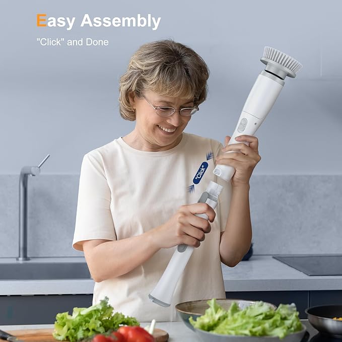 LABIGO Electric Spin Scrubber LA2 Pro, Shower Power Cleaning Brush - Image 2