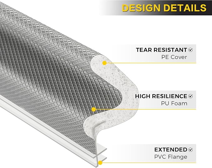 Weather Stripping Door Seal Strip Soundproof Q Foam Tape, Exterior Door - Image 9