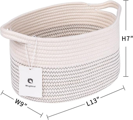 Medium and Large Woven Basket//With Handle, Used - Image 2