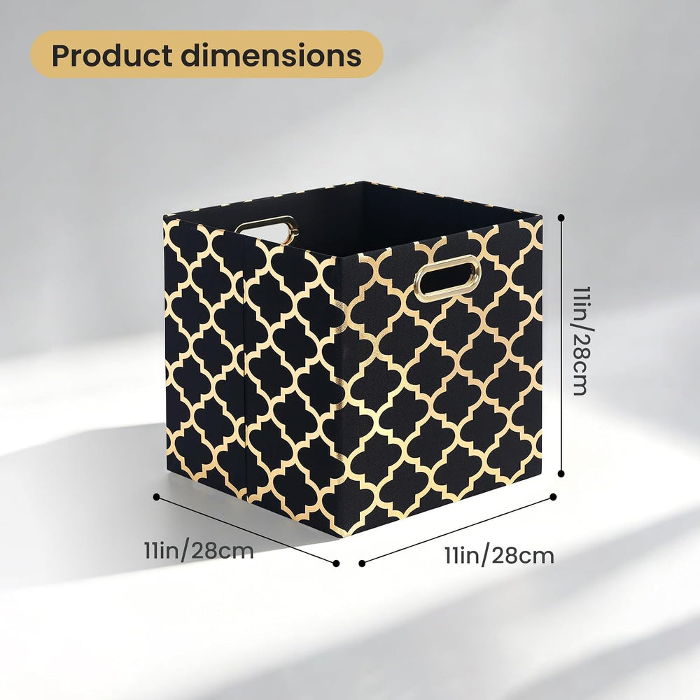 Posprica 11x11x11 Storage Cube Bins, Collapsible Storage Bins Fabric Storage ...