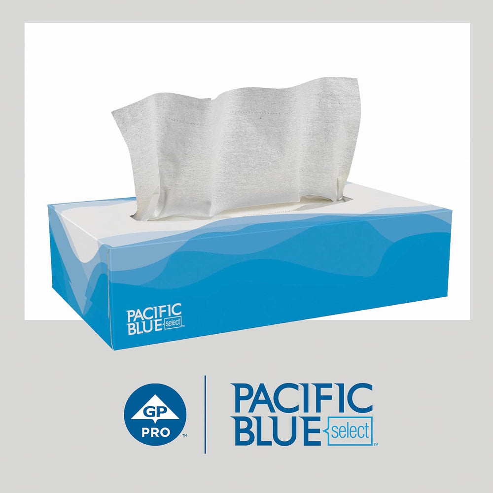 Georgia-Pacific, Pacific Blue Select Facial Tissue (48100), 2-Ply, 100 Sheets...