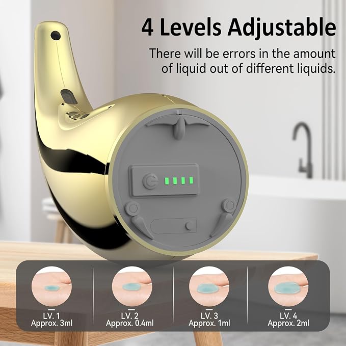 Adjustable Automatic Soap Dispenser Touchless, 4 Adjustable Levels Touchless - Image 6
