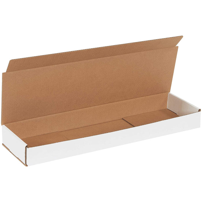 Box USA BM2162 Corrugated Mailers, 21" x 6" x2" White (Pack of 50)
