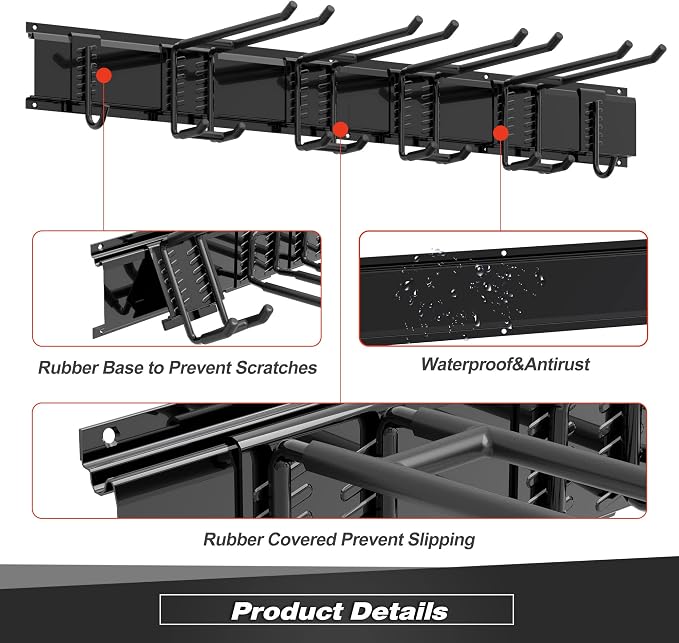 Garage Tool Storage Rack, Heavy Duty Garage Storage Organizer Rack System Wall