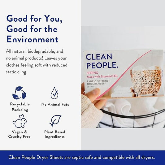 The Clean People Fabric Softener Dryer Sheets - Image 2