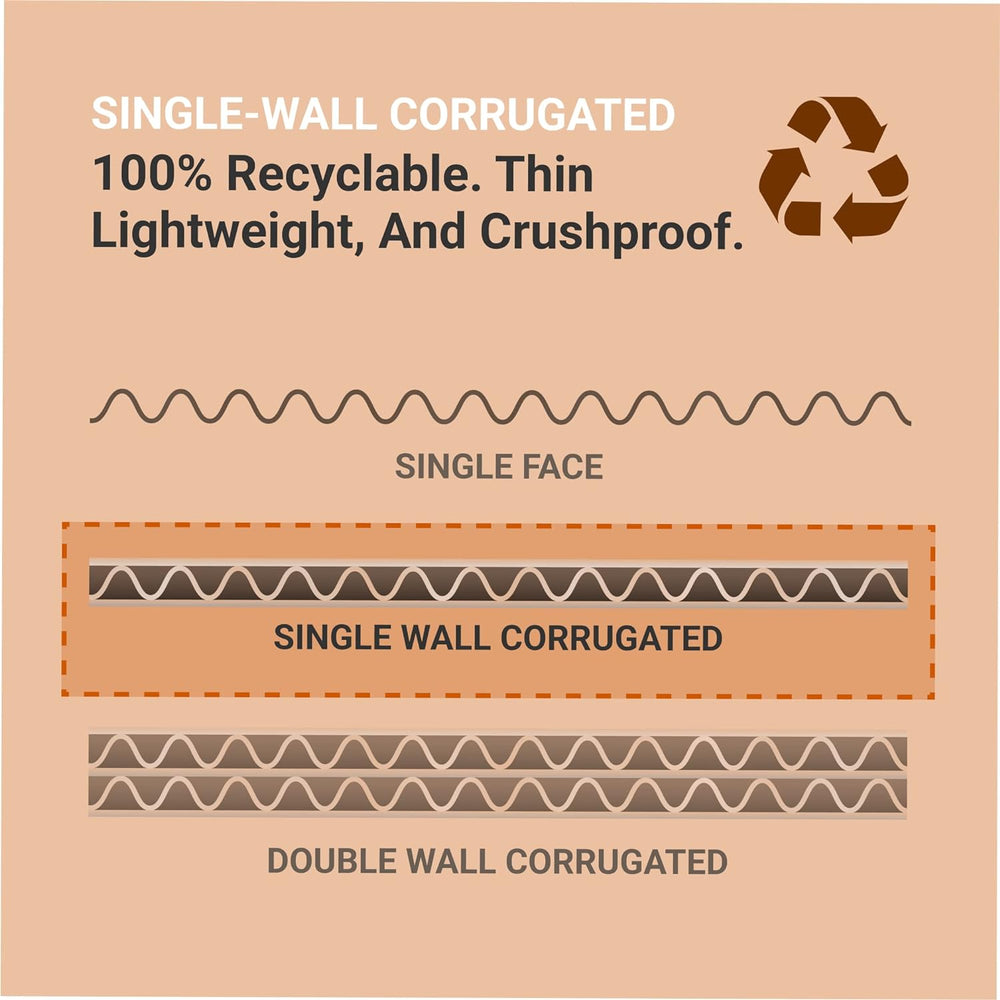 Box USA Shipping Boxes Small 7.125"L x 5"W x 3"H 50-Pack - Cor...