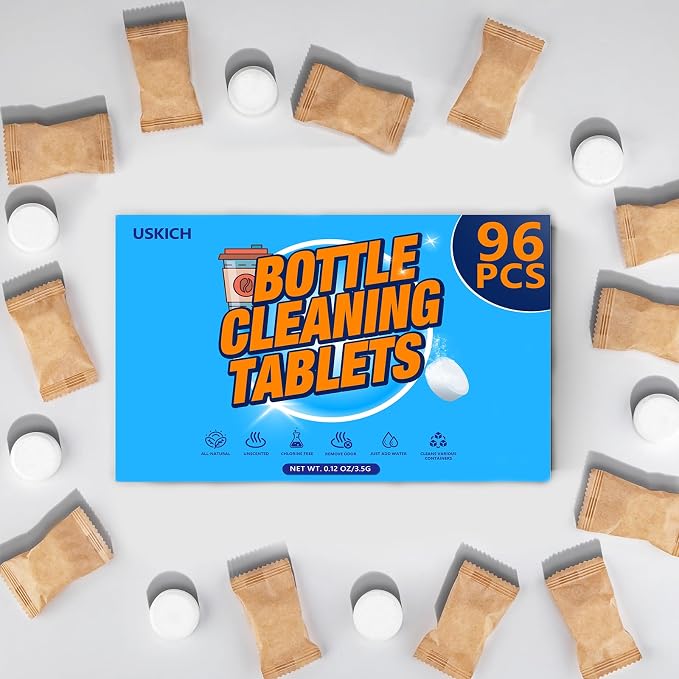 96Pack Water Bottle Cleaning Tablets, Bottle Bright Clean Stainless Steel - Image 8