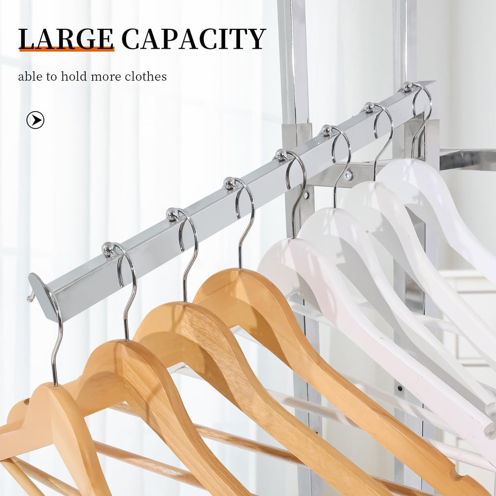 4 Way Adjustable Clothing Rack with Slanted Arms - Retail Clothing Rack Displ...