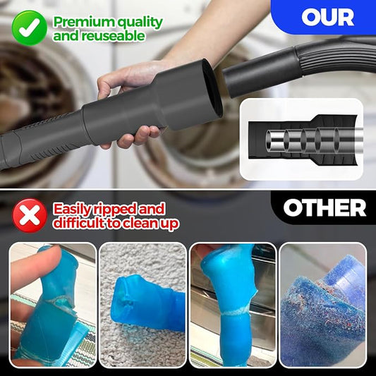 Holikme 2 Pieces Dryer Vent Cleaner Kit, Dryer Lint Vacuum Attachment and - Image 2