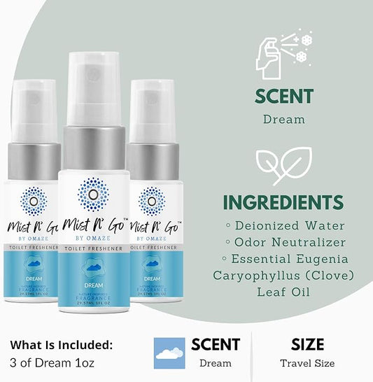 Mist N’ Go by Omaze Travel Bathroom Spray - Image 2