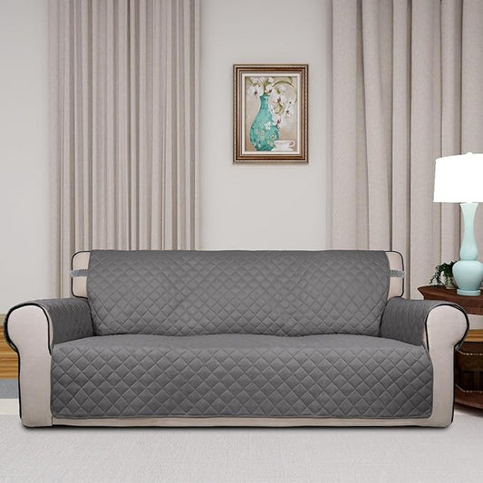 PureFit Reversible Quilted Sofa Cover, Water Resistant Slipcover Furniture - Image 2