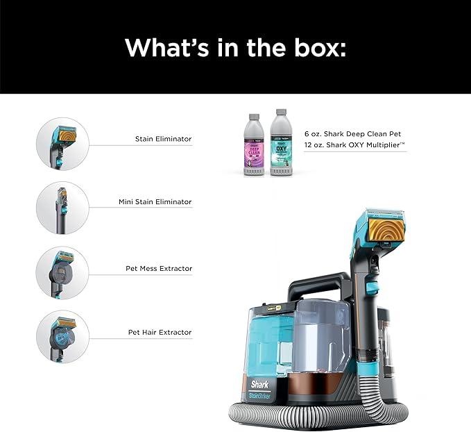 Shark StainStriker HairPro Portable Carpet, Upholstery & Area Rug Cleaner - Image 10