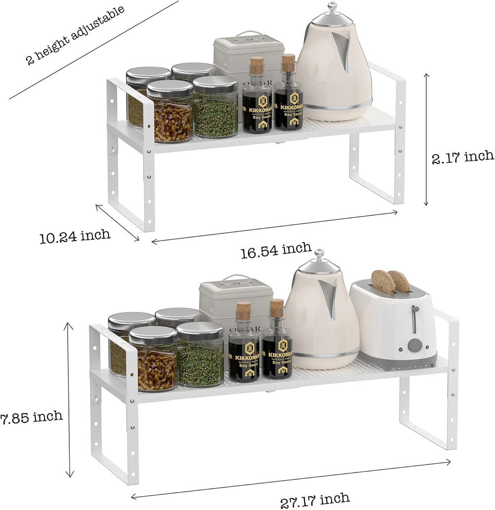 Multi-Functional Metal Shoe Rack,Expandable Adjustable Stackable Kitchen Orga...