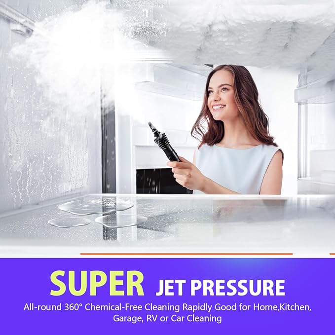 VeRosky Handheld Steam Cleaner, Pressurized Multi-Surface Steam Cleaner - Image 7