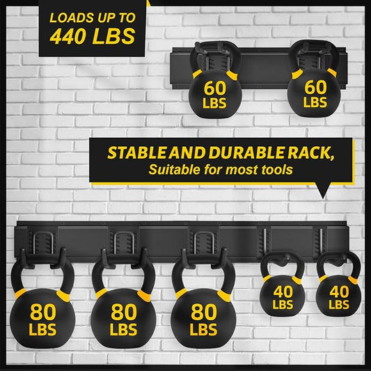 Garage Tool Organizer Wall Mount, 48 Inches Garden Tool Organizer - Image 2