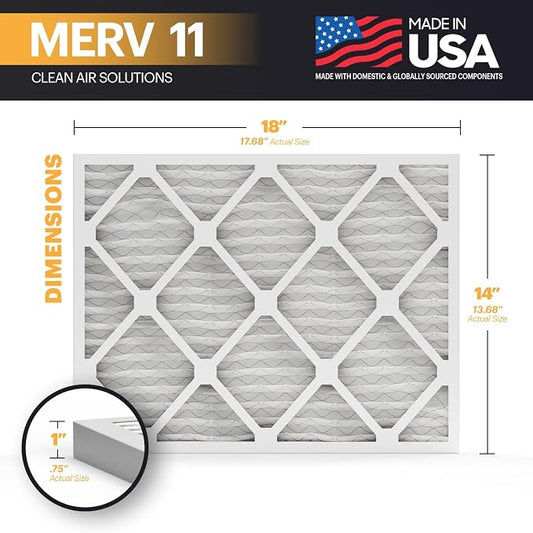 BNX TruFilter 14x18x1 Air Filter MERV 11 - Image 2