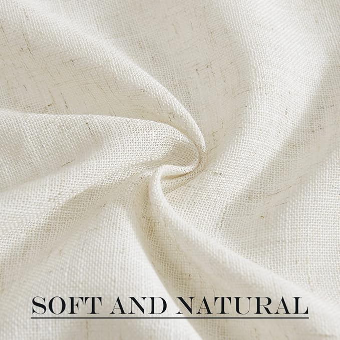 NICETOWN Flax Linen Burlap Door Curtains - Image 7