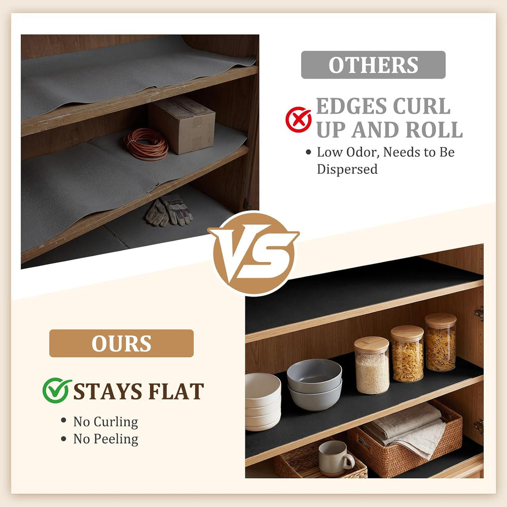 Shelf Liner for Kitchen Cabinets, Non Slip Foam Toolbox Liner Drawer Liners, ...
