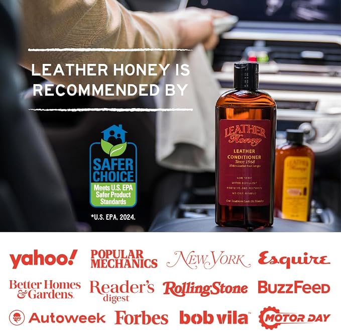Leather Honey Leather Cleaner: Non-Toxic Leather Care Made in the USA Since - Image 5