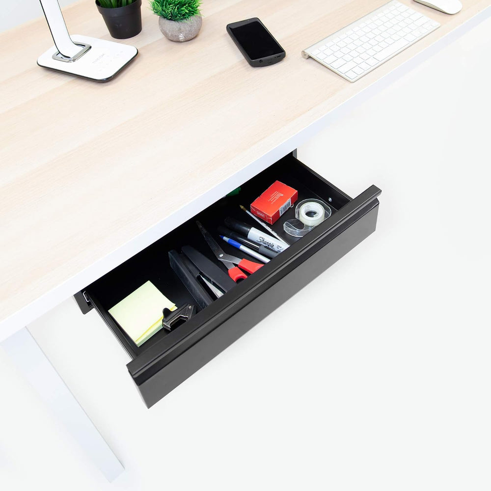 Mount-It! Under Desk Pull-Out Drawer, Heavy-Duty Steel Under Table Slide-Out ...