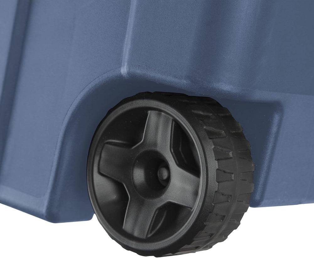 Storage Bin 40 Gallon 160 Qt Wheeled Industrial Tote Plastic Rolling Stacker ...