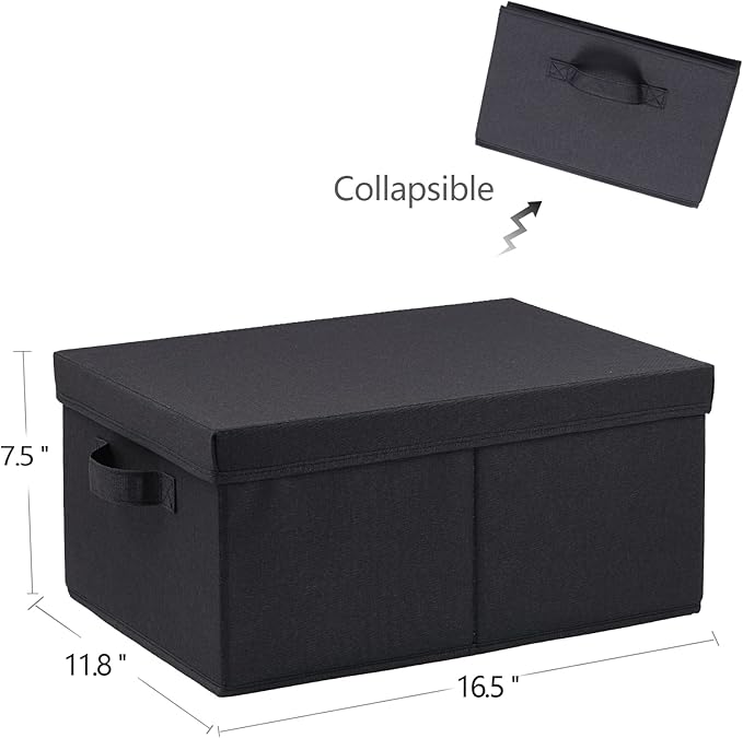 HOONEX Storage Bins with Lids for Organizing, Storage Boxes with 2 Carrying - Image 7