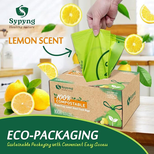 Compostable Kitchen Trash Bags 3-4 Gallon - Image 2