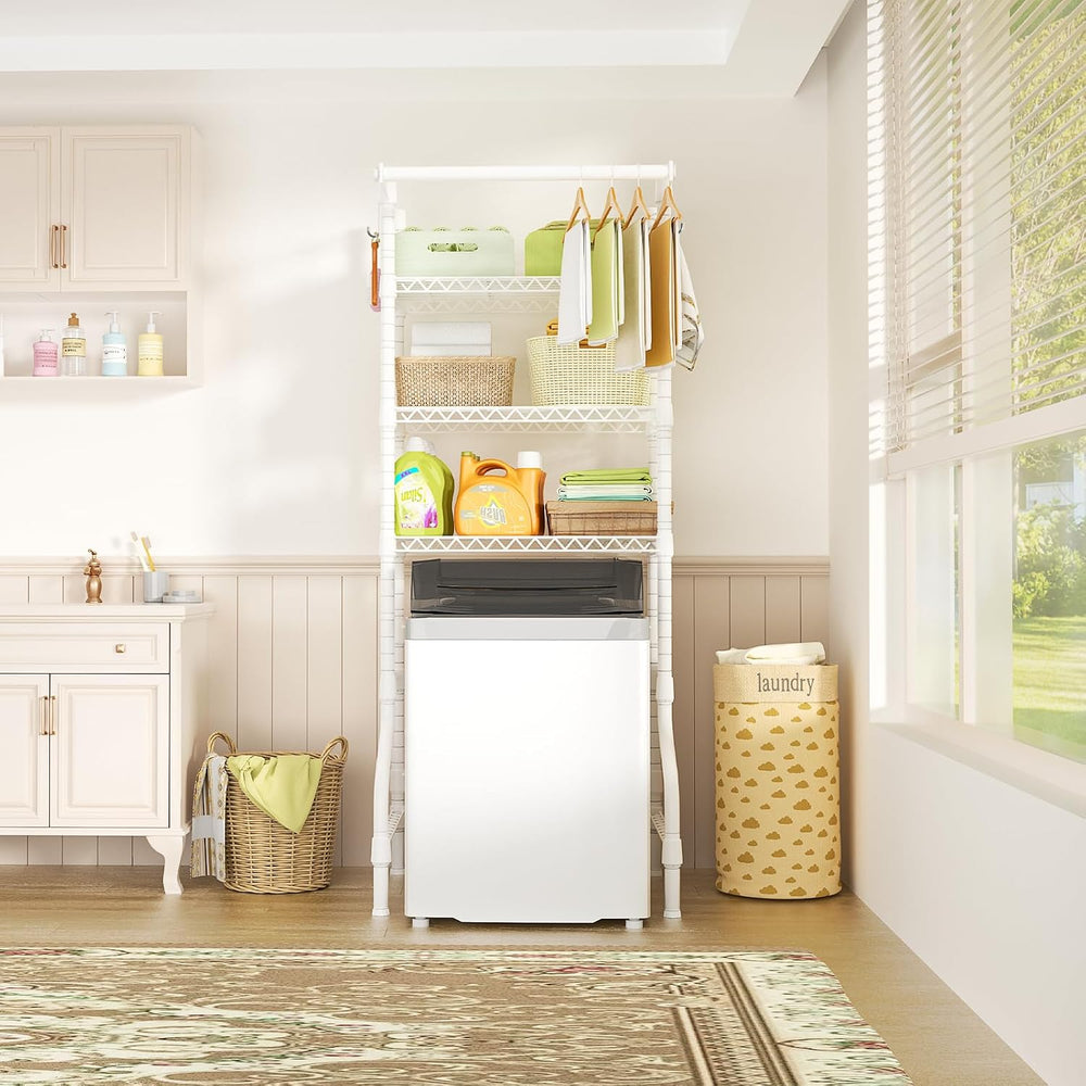 Ulif U11 Mini Over Washer and Dryer Shelves, 3 Tiers Laundry Room Storage and...