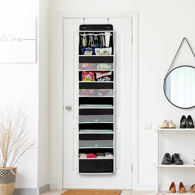 Univivi 6-Shelf Over Door Hanging Organizer Fabric Baby Door Storage - Image 6