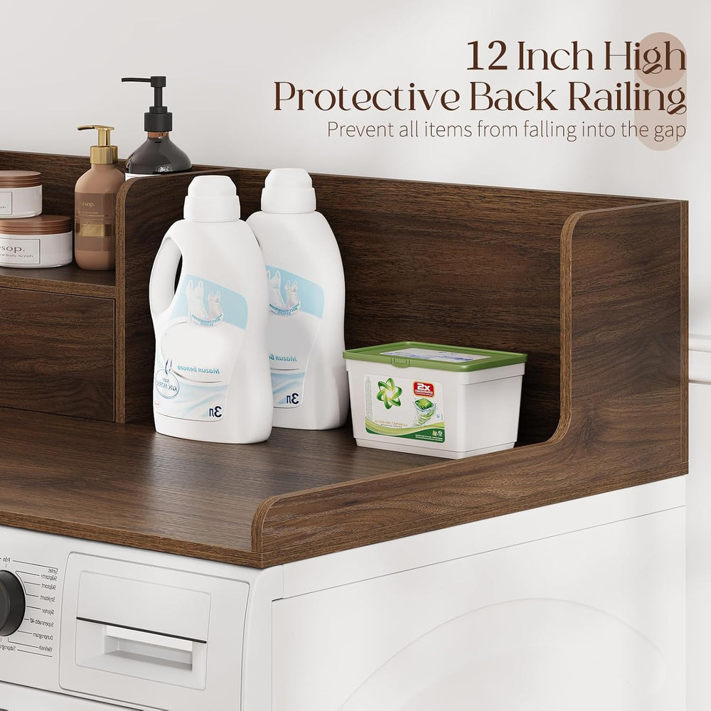 Washer Dryer Countertop with Drawer - Laundry Room Organization