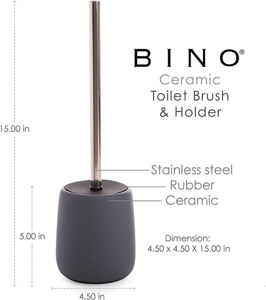 BINO | Toilet Brush with Holder Silicone Coated Ceramic - Image 2